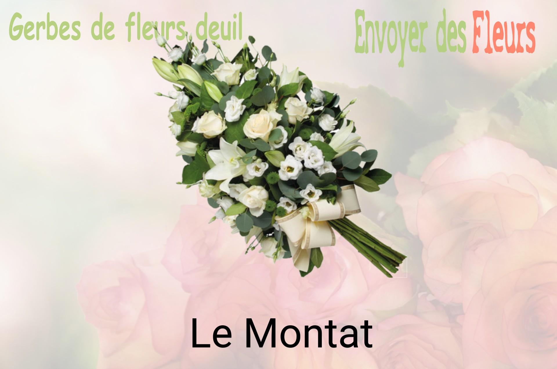 Gerbe de fleurs de deuil livrée à Le Montat